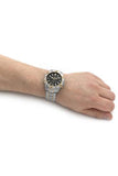 Fossil Garrett Analog Black Dial Two Tone Steel Strap Watch for Men - FS5771
