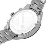 Lacoste Boston Black Dial Silver Steel Strap Watch for Men - 2011079