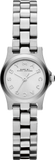 Marc Jacobs Henry Dinky Silver Dial Silver Steel Strap Watch for Women - MBM3198