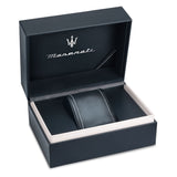 Maserati SFIDA Automatic Skeleton Blue Dial Silver Steel Strap Watch For Men - R882314001