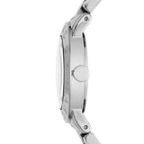 Marc Jacobs Amy Analog Mother of Pearl Grey Dial Silver Steel Strap Watch for Women - MBM8608