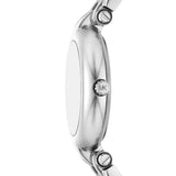 Michael Kors Laney Brown Dial Silver Steel Strap Watch for Women - MK4894