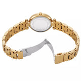 Michael Kors Laney Green Dial Gold Steel Strap Watch for Women - MK4892