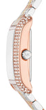 Michael Kors Emery Three-Hand White Dial Two Tone Steel Strap Watch for Women - MK4744