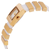 Michael Kors Darrington Silver Dial Two Tone Leather Strap Watch for Women - MK4899