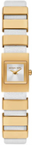 Michael Kors Darrington Silver Dial Two Tone Leather Strap Watch for Women - MK4899