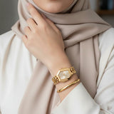 Michael Kors Suri Gold Dial Gold Steel Strap Watch for Women - MK4878