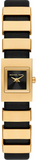 Michael Kors Darrington Black Dial Two Tone Leather Strap Watch for Women - MK4887