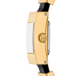 Michael Kors Darrington Black Dial Two Tone Leather Strap Watch for Women - MK4887
