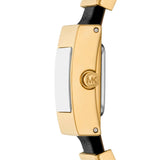 Michael Kors Darrington Black Dial Two Tone Leather Strap Watch for Women - MK4887