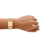 Michael Kors Essex Gold Dial Gold Steel Strap Watch for Women - MK4904