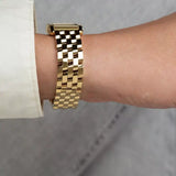 Michael Kors Georgie Gold Dial Gold Steel Strap Watch for Women - MK4931