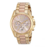 Michael Kors Bradshaw Gold Dial Two Tone Steel Strap Watch for Women - MK6359