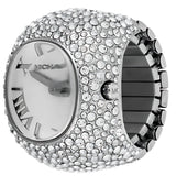 Michael Kors Rylee Silver Dial Silver Steel Strap Ring Watch for Women - MK4848