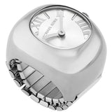 Michael Kors Rylee Silver Dial Silver Steel Strap Ring Watch for Women - MK4873