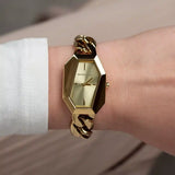 Michael Kors Suri Gold Dial Gold Steel Strap Watch for Women - MK4878