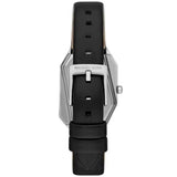 Michael Kors Suri Silver Dial Black Leather Strap Watch for Women - MK4881