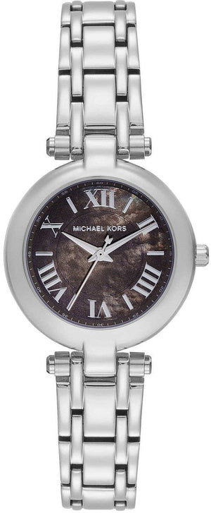 Michael Kors Laney Brown Dial Silver Steel Strap Watch for Women - MK4894