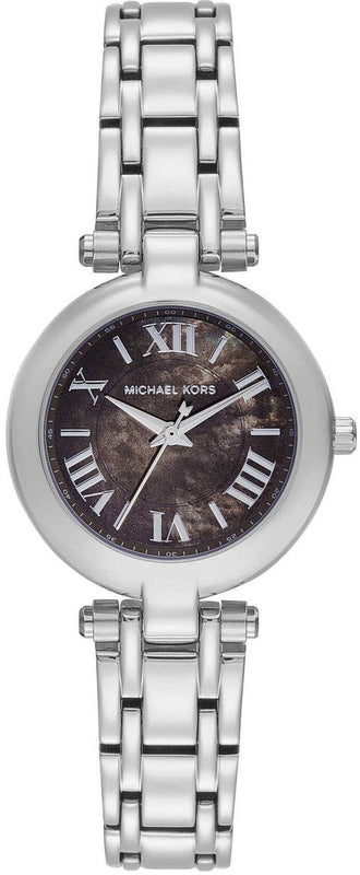 Michael Kors Laney Brown Dial Silver Steel Strap Watch for Women - MK4894