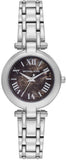 Michael Kors Laney Brown Dial Silver Steel Strap Watch for Women - MK4894