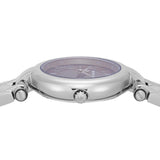 Michael Kors Laney Brown Dial Silver Steel Strap Watch for Women - MK4894
