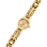 Michael Kors Astor Link Gold Dial Gold Steel Strap Watch for Women - MK4871