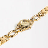 Michael Kors Astor Link Gold Dial Gold Steel Strap Watch for Women - MK4871