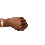 Michael Kors Gramercy Rose Gold Dial Rose Gold Steel Strap Watch for Women - MK7528