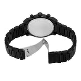 Michael Kors Panorama Black Dial Black Steel Strap Watch for Men - MK9198