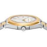 Michael Kors Callum White Dial Two Tone Steel Strap Watch for Men - MKO1181