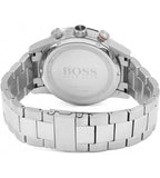 Hugo Boss Driver Chronograph Black Dial Silver Steel Strap Watch for Men - 1512883