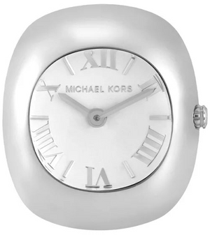 Michael Kors Rylee Silver Dial Silver Steel Strap Ring Watch for Women - MK4873