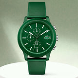 Lacoste 12.12 Green Dial Green Silicone Strap Watch for Men - 2010973