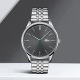 Lacoste Vienna Gray Dial Gray Steel Strap Watch for Men - 2011073T