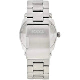 Fossil Machine Blue Dial Silver Steel Strap Watch for Men - FS5340