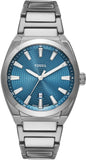 Fossil Everett Blue Dial Silver Steel Strap Watch for Men - FS6054