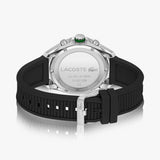 Lacoste Tiebreaker Black Dial Black Silicone Strap Watch for Men - 2011152