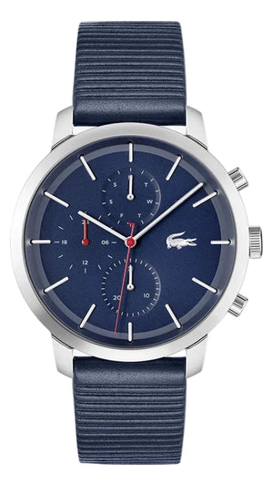 Lacoste Replay Blue Dial Blue Leather Strap Watch for Men - 2011176