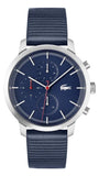 Lacoste Replay Blue Dial Blue Leather Strap Watch for Men - 2011176
