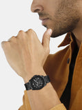 Michael Kors Alek Black Dial Gray Steel Strap Watch for Men - MK9185