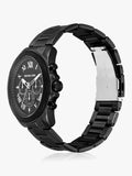 Michael Kors Alek Black Dial Gray Steel Strap Watch for Men - MK9185