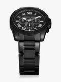 Michael Kors Alek Black Dial Gray Steel Strap Watch for Men - MK9185