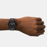 Michael Kors Callum Black Dial Black Steel Strap Watch for  Men - MKO1180