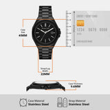 Michael Kors Callum Black Dial Black Steel Strap Watch for  Men - MKO1180