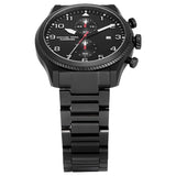 Michael Kors Panorama Black Dial Black Steel Strap Watch for Men - MK9198