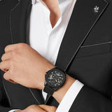Philipp Plein High-Conic Automatic Black Dial Black Silicone Strap Watch for Men - PWRAA0923