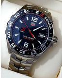 Tag Heuer Formula 1 Quartz Senna Limited Edition Black Dial Silver Steel Strap Watch for Men - WAZ1012.BA0883