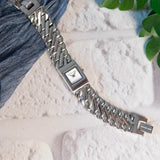 Michael Kors Darrington Silver Dial Silver Steel Strap Watch for Women - MK4909