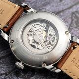 Fossil Heritage Blue Dial Brown Leather Strap Watch for Men - ME3263