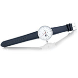 Lacoste Moon White Dial Blue Leather Strap Watch for Men - 2010975